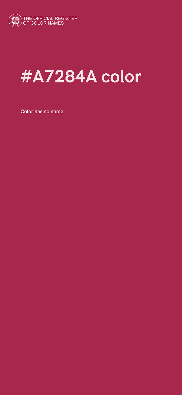 #A7284A color image