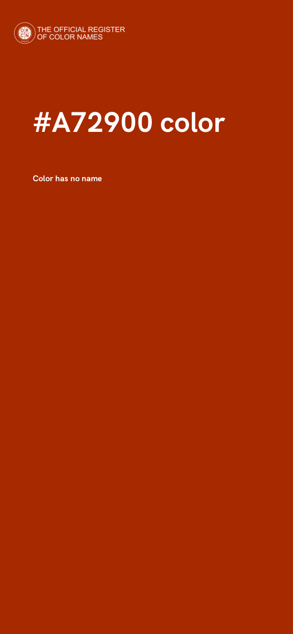 #A72900 color image