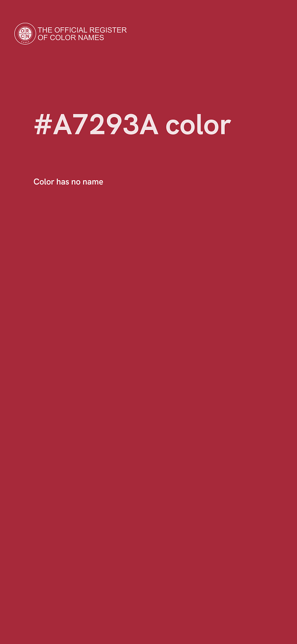 #A7293A color image