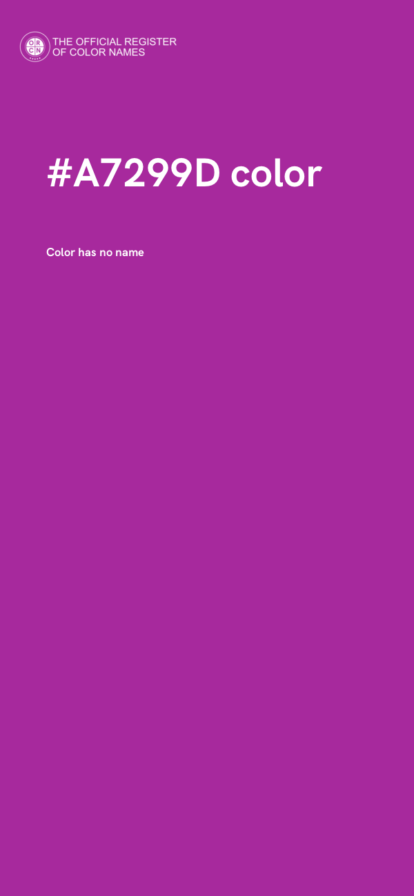 #A7299D color image