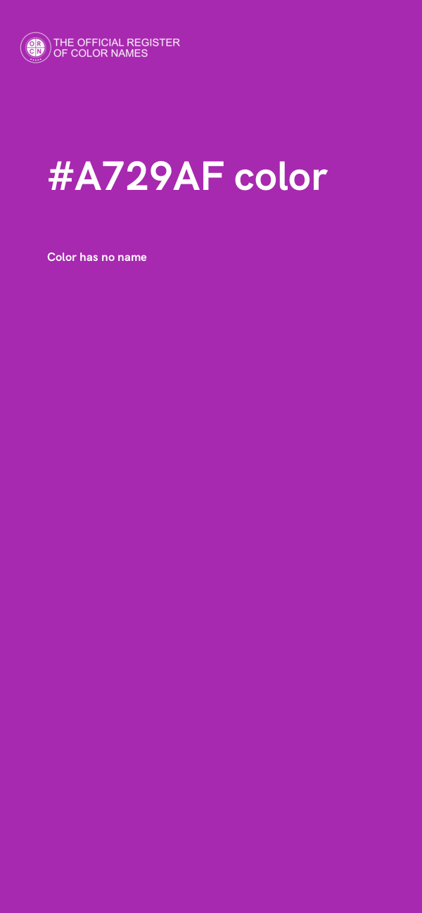 #A729AF color image