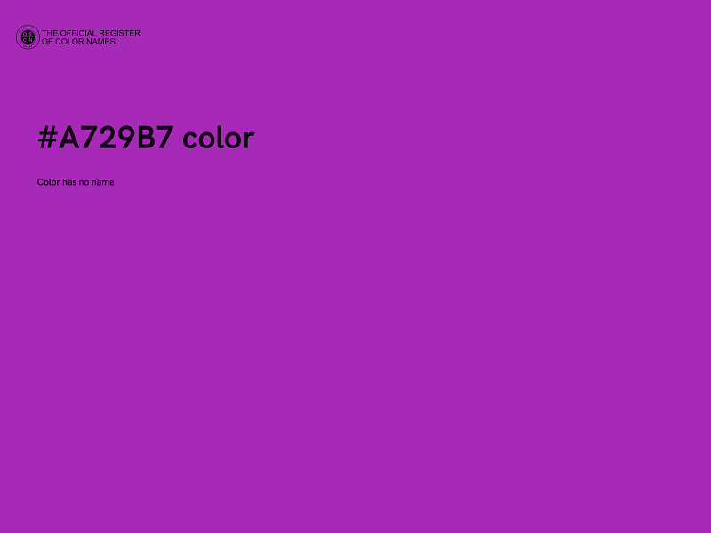 #A729B7 color image