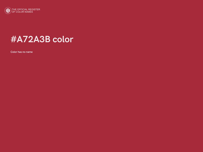 #A72A3B color image