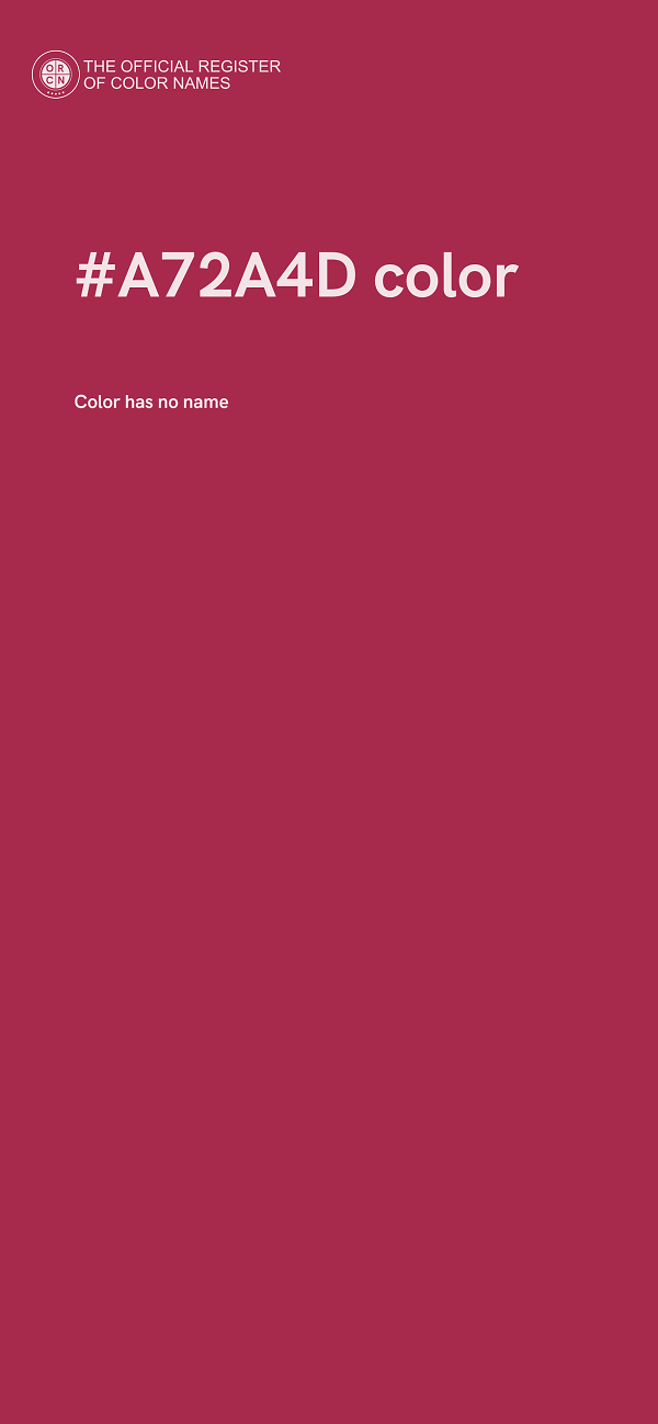#A72A4D color image