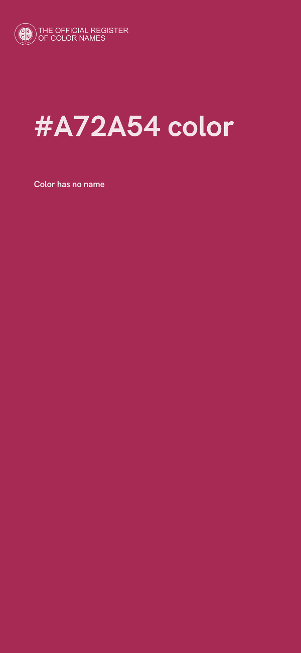 #A72A54 color image