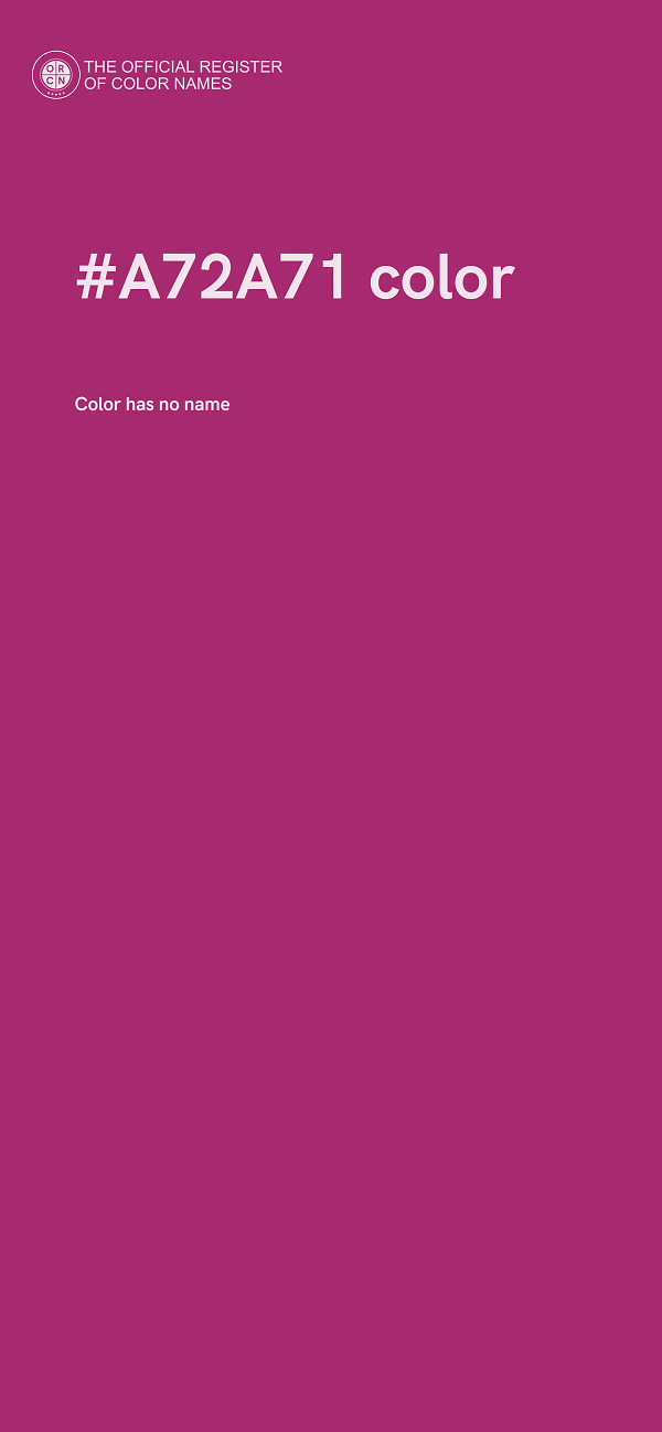 #A72A71 color image