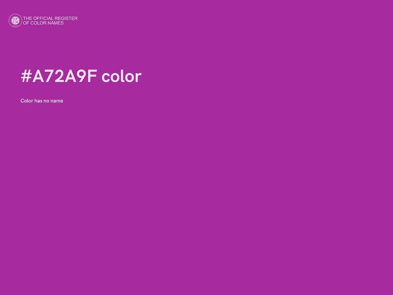 #A72A9F color image