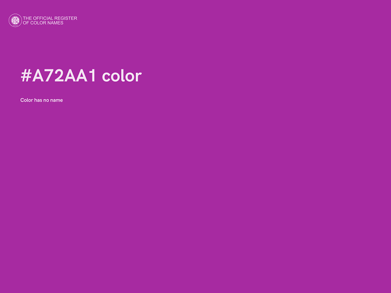 #A72AA1 color image