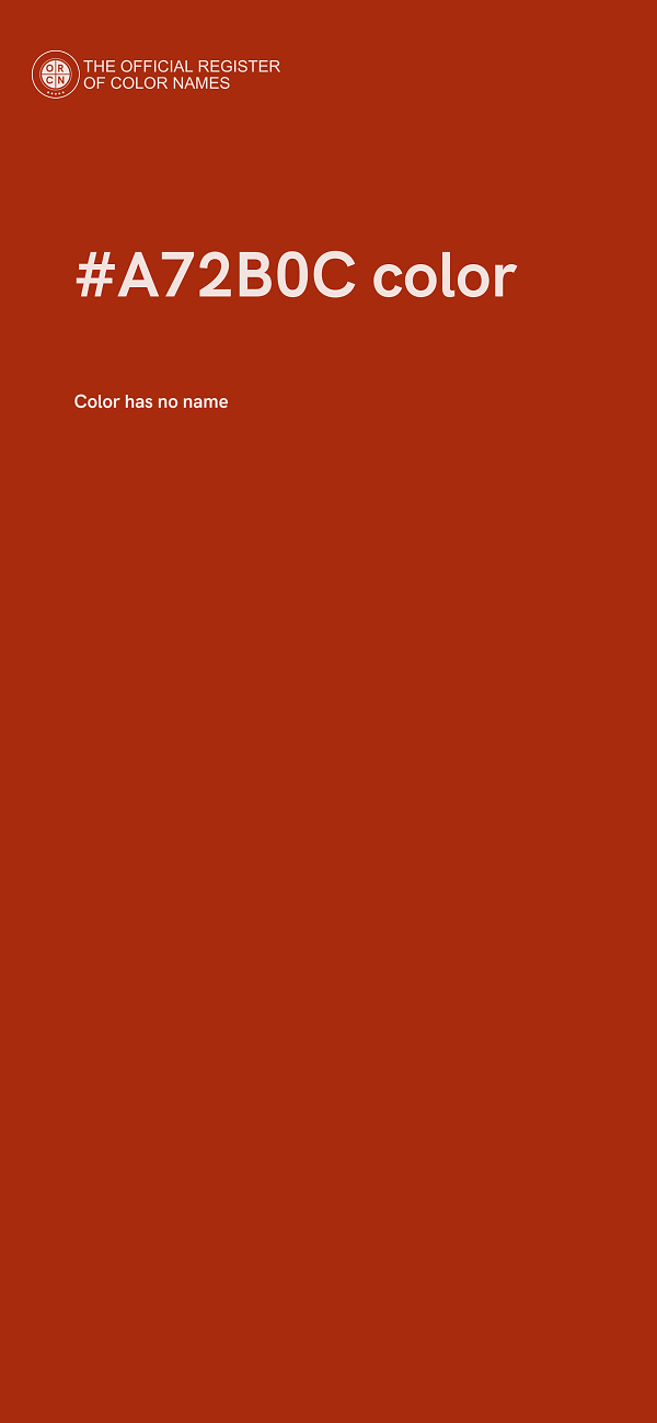 #A72B0C color image