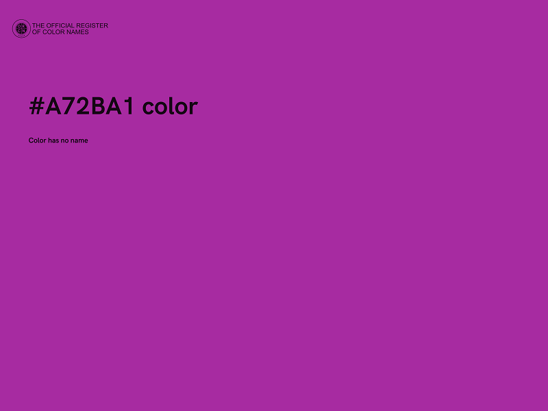 #A72BA1 color image