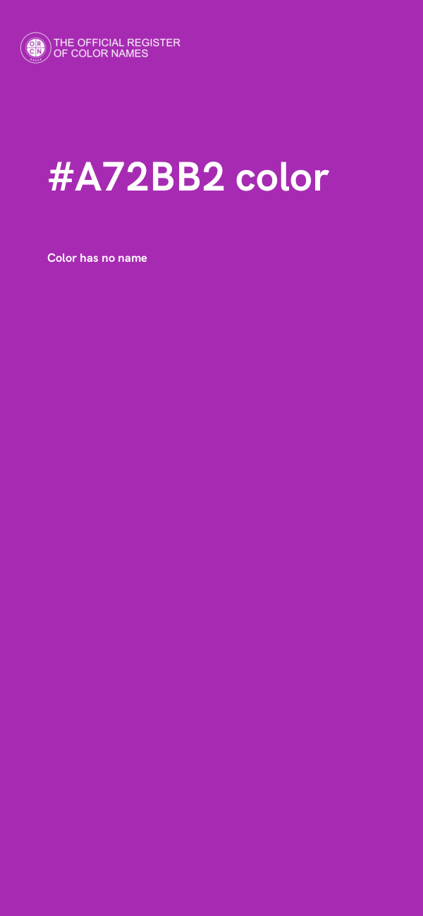 #A72BB2 color image