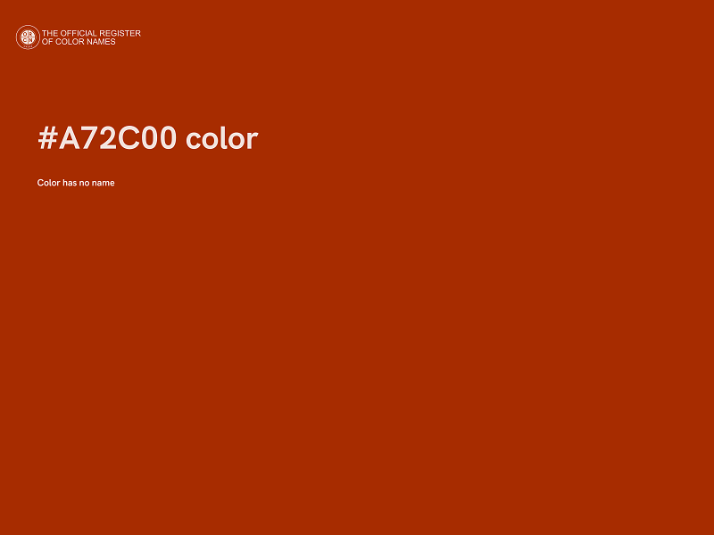 #A72C00 color image