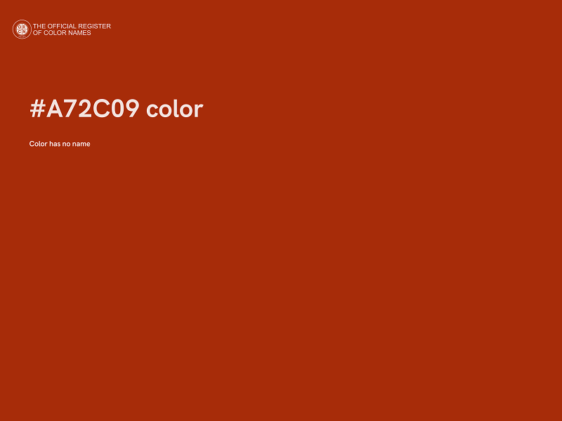 #A72C09 color image