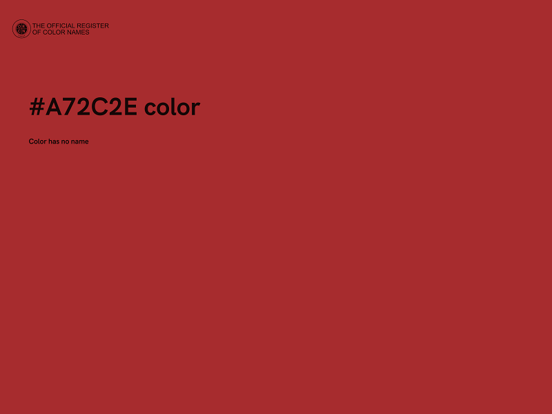 #A72C2E color image