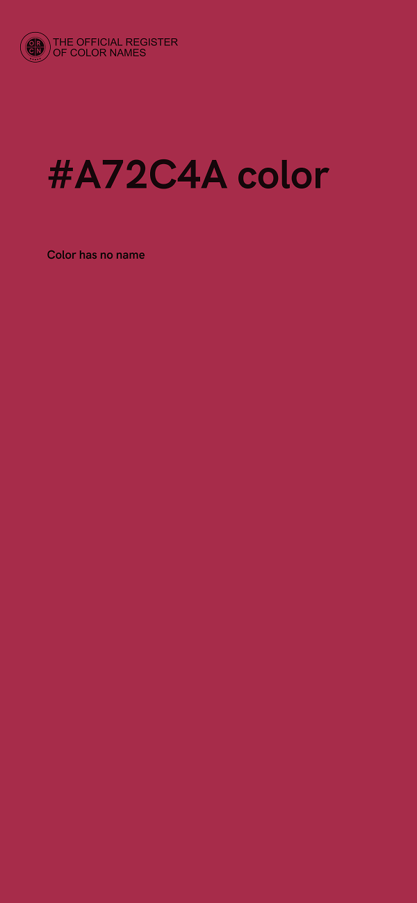#A72C4A color image