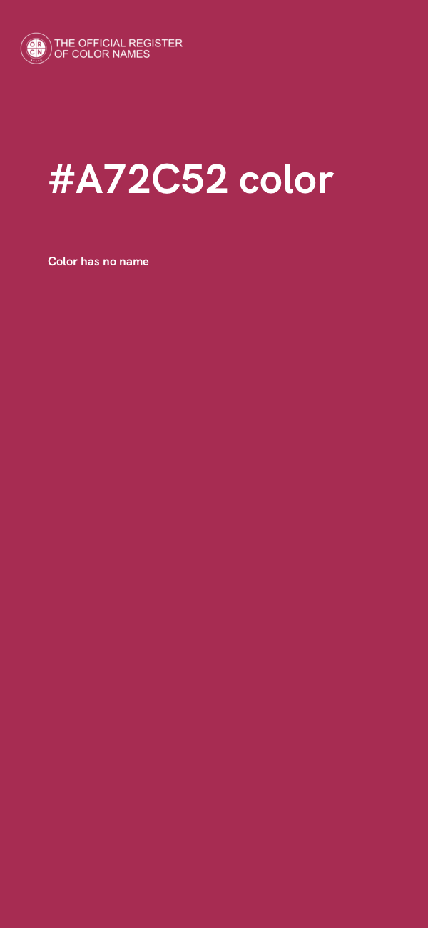 #A72C52 color image