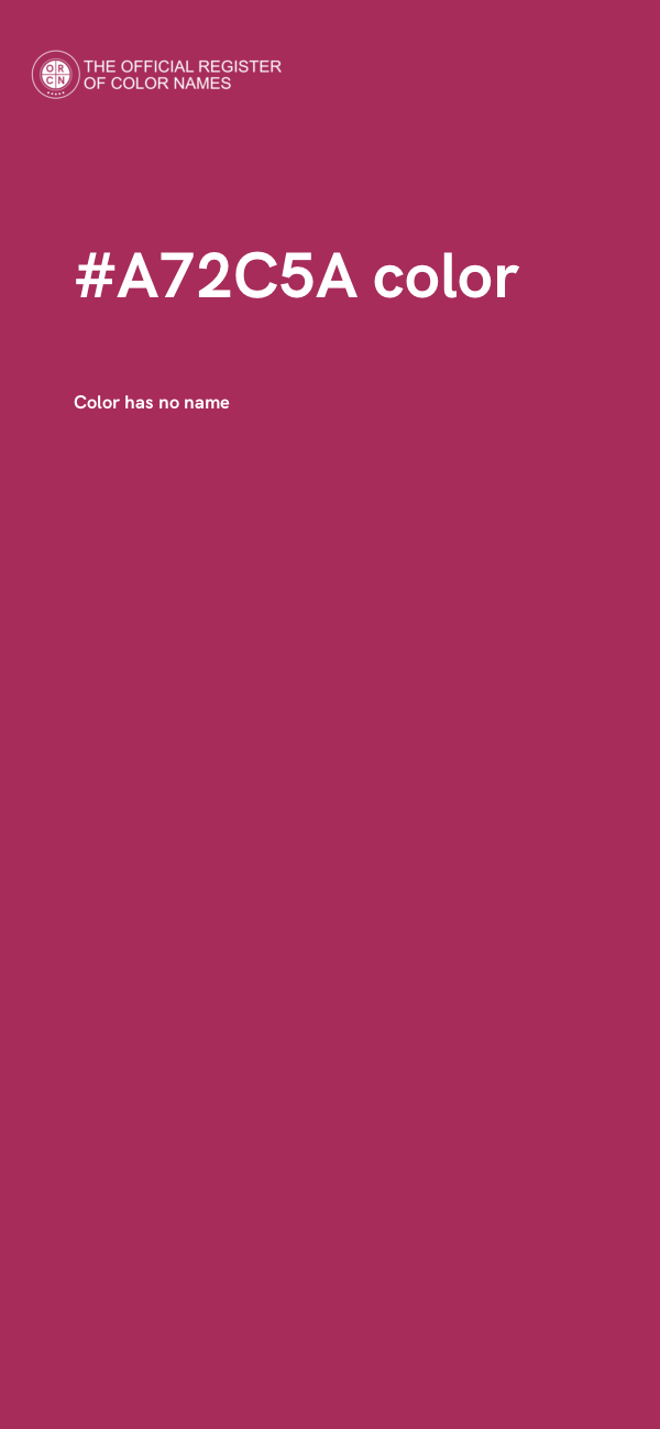#A72C5A color image