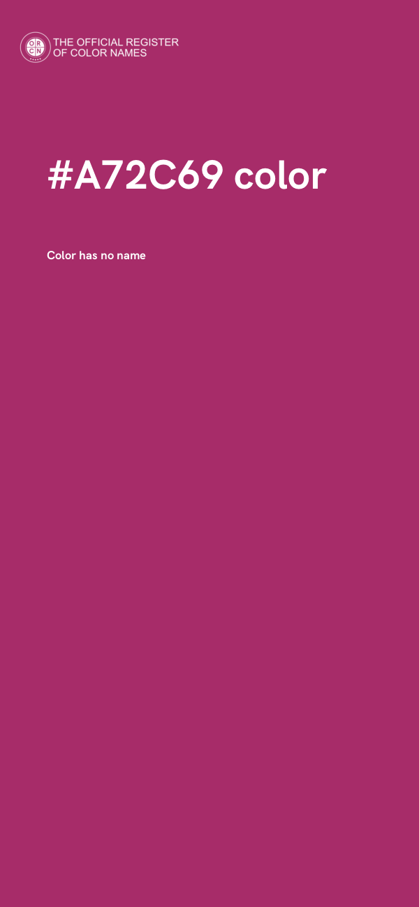 #A72C69 color image