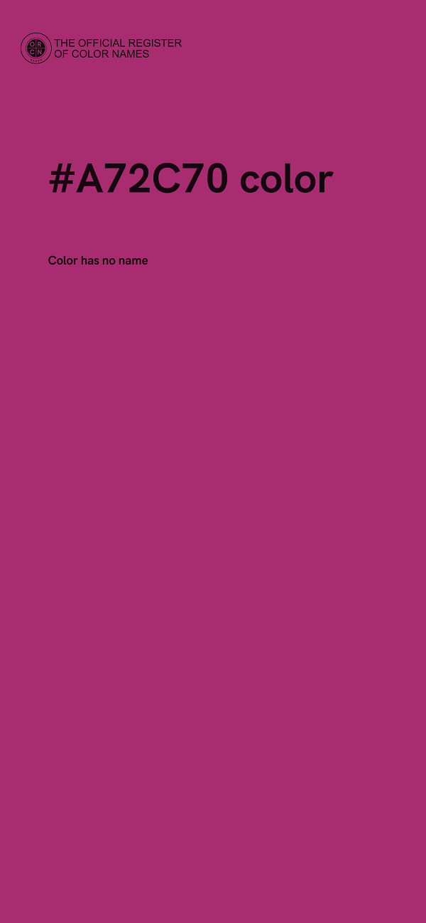 #A72C70 color image