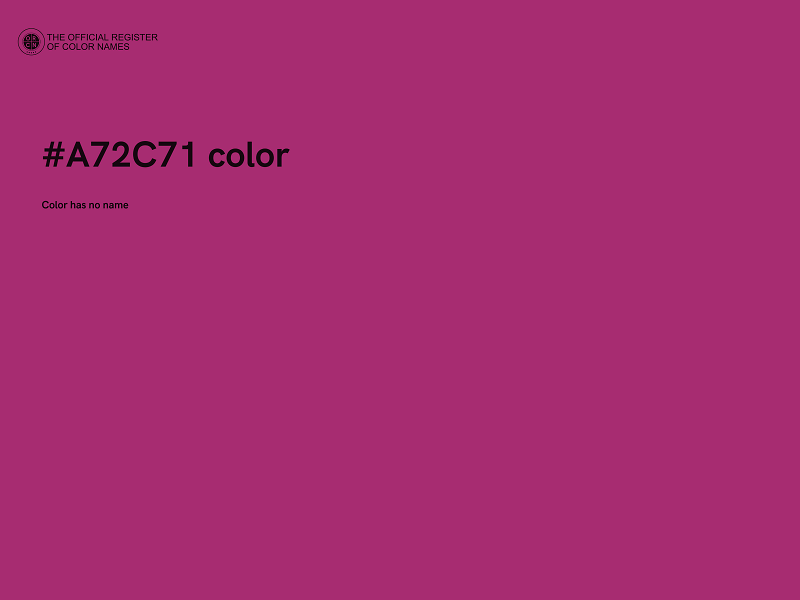 #A72C71 color image