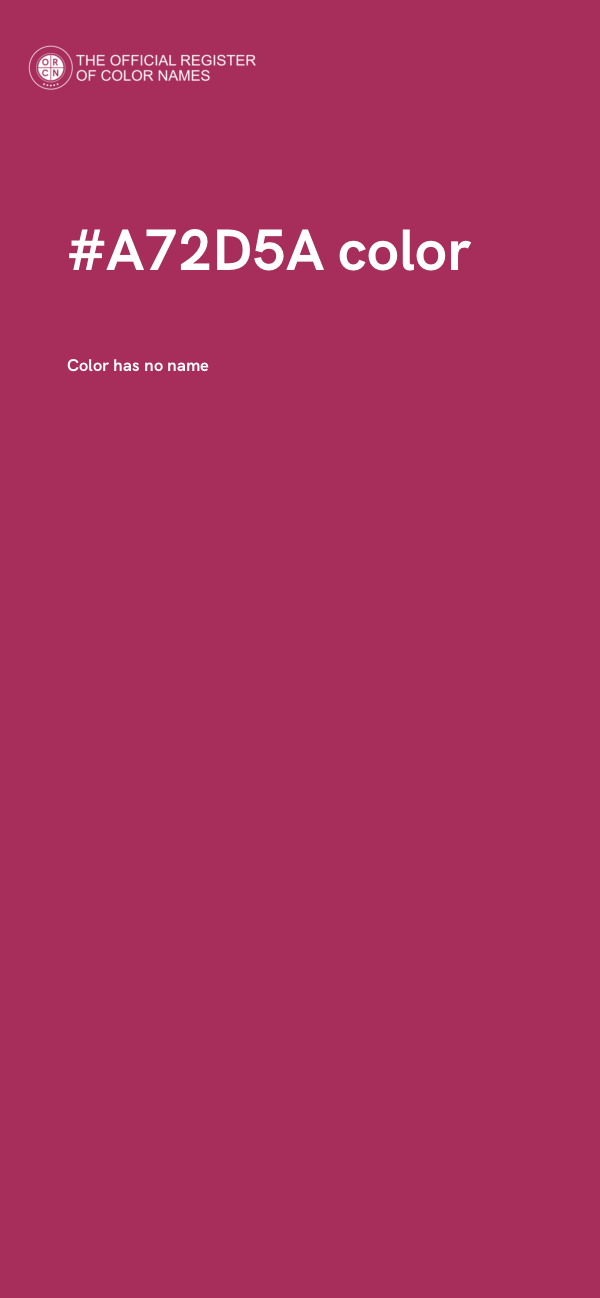 #A72D5A color image