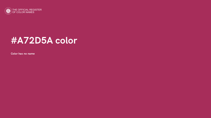 #A72D5A color image