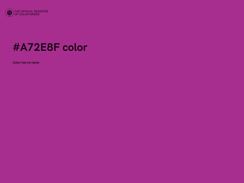 #A72E8F color image