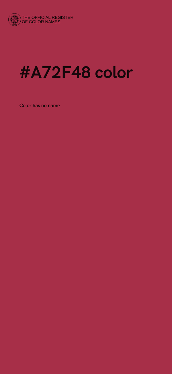 #A72F48 color image
