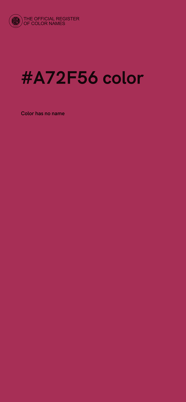 #A72F56 color image
