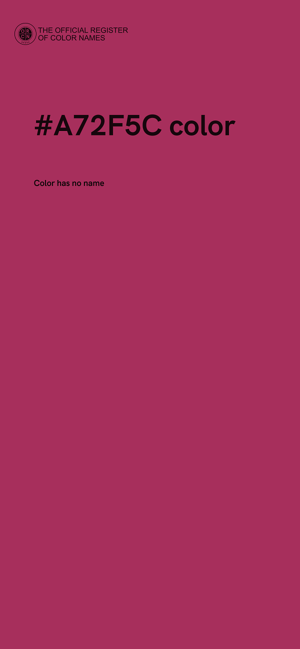#A72F5C color image