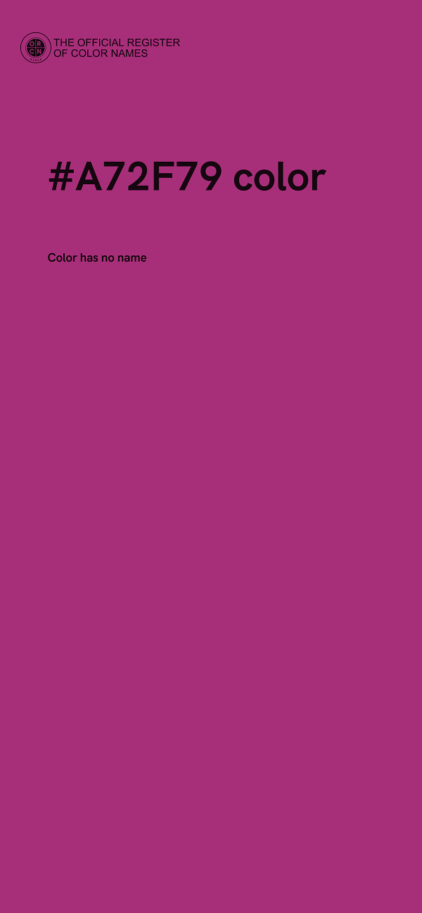 #A72F79 color image