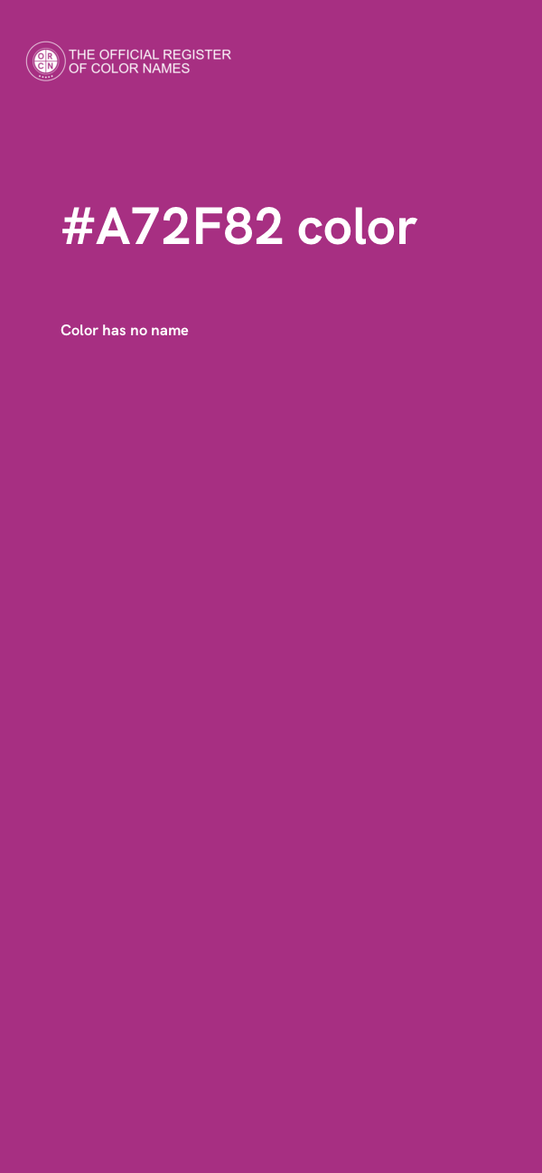 #A72F82 color image