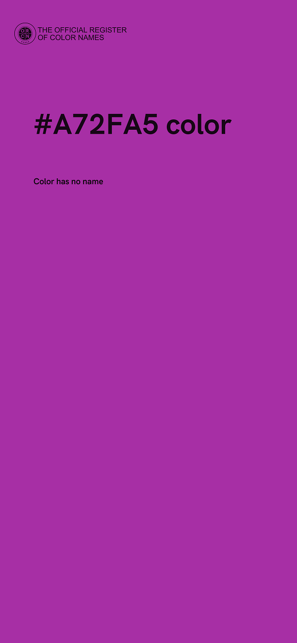 #A72FA5 color image