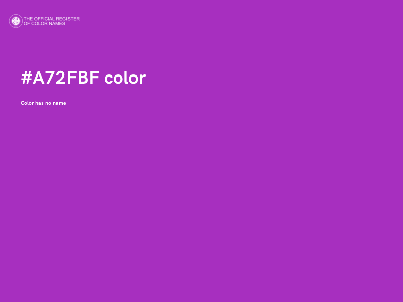 #A72FBF color image