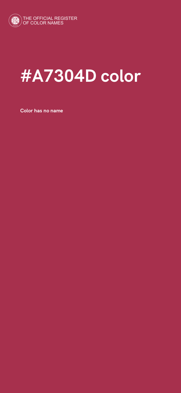 #A7304D color image
