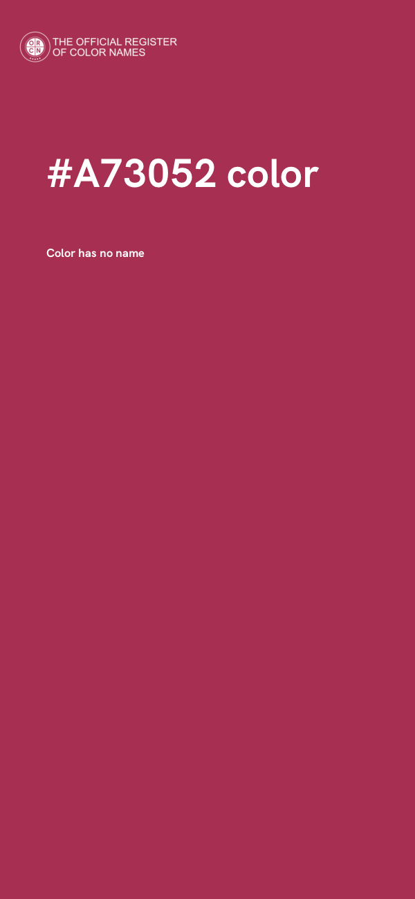 #A73052 color image