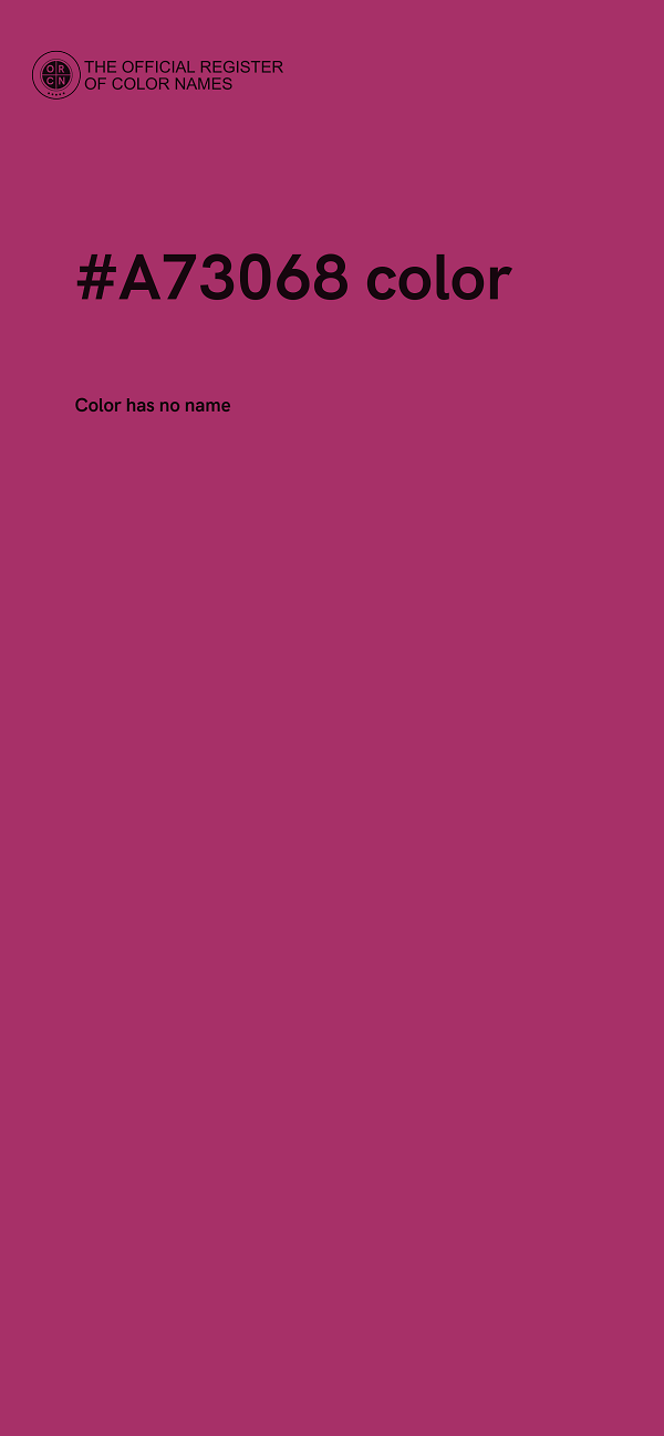 #A73068 color image