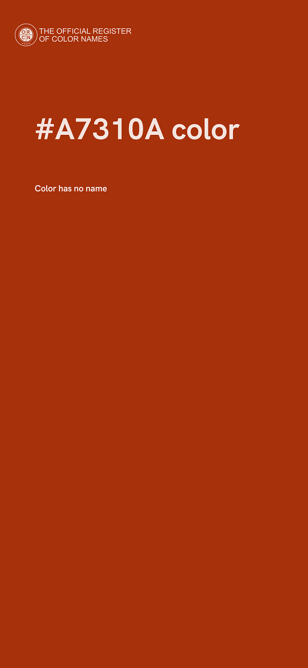 #A7310A color image