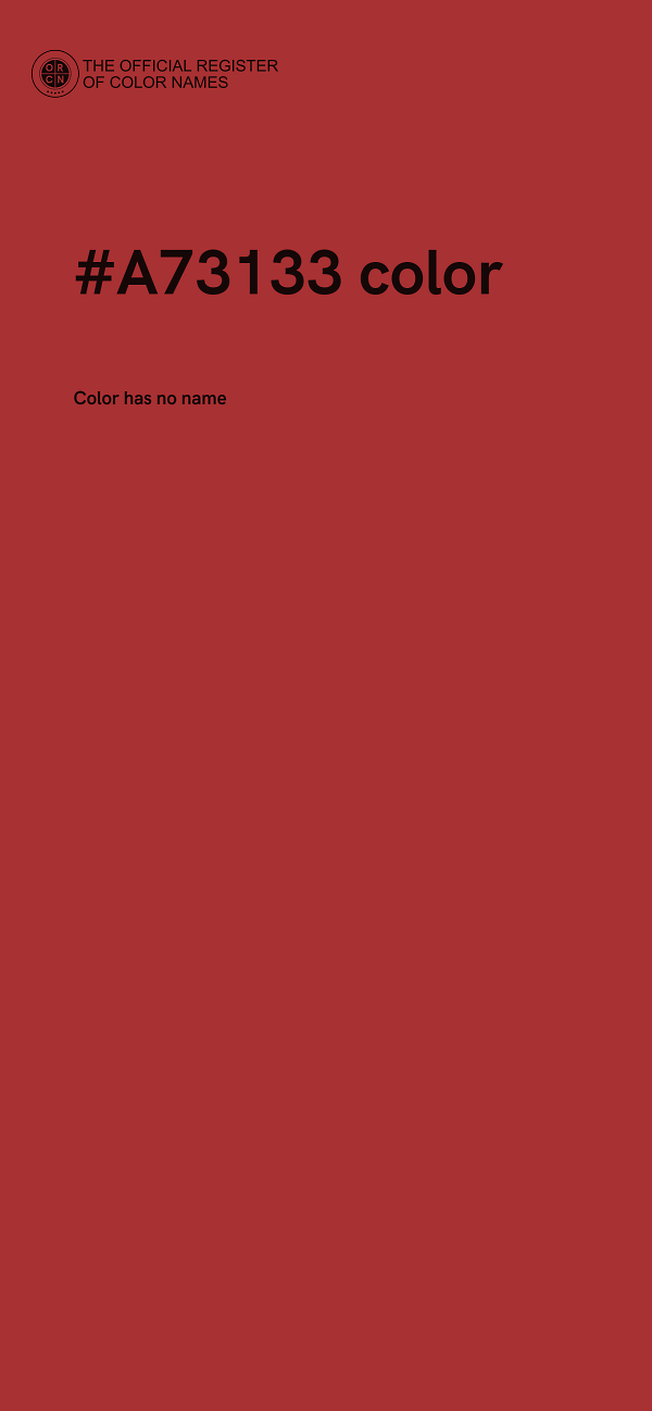 #A73133 color image