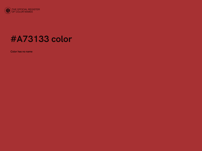 #A73133 color image