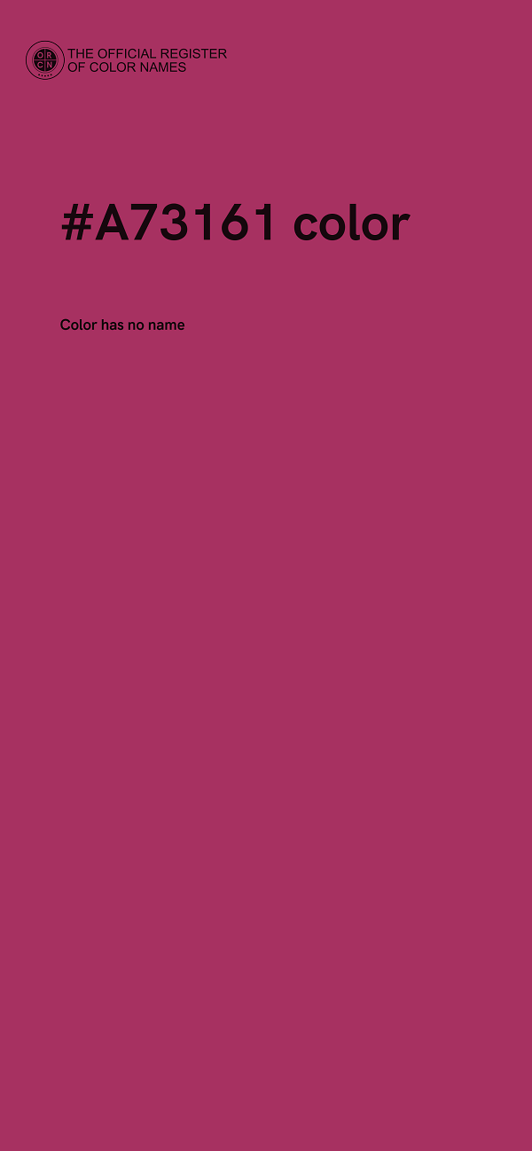 #A73161 color image