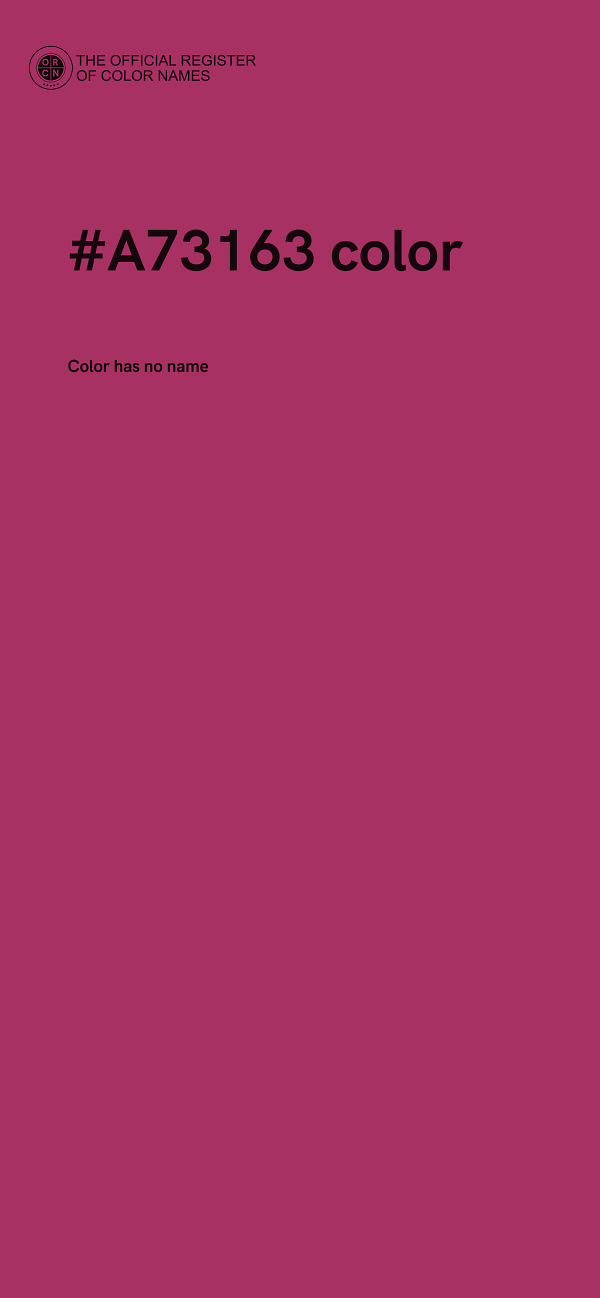 #A73163 color image