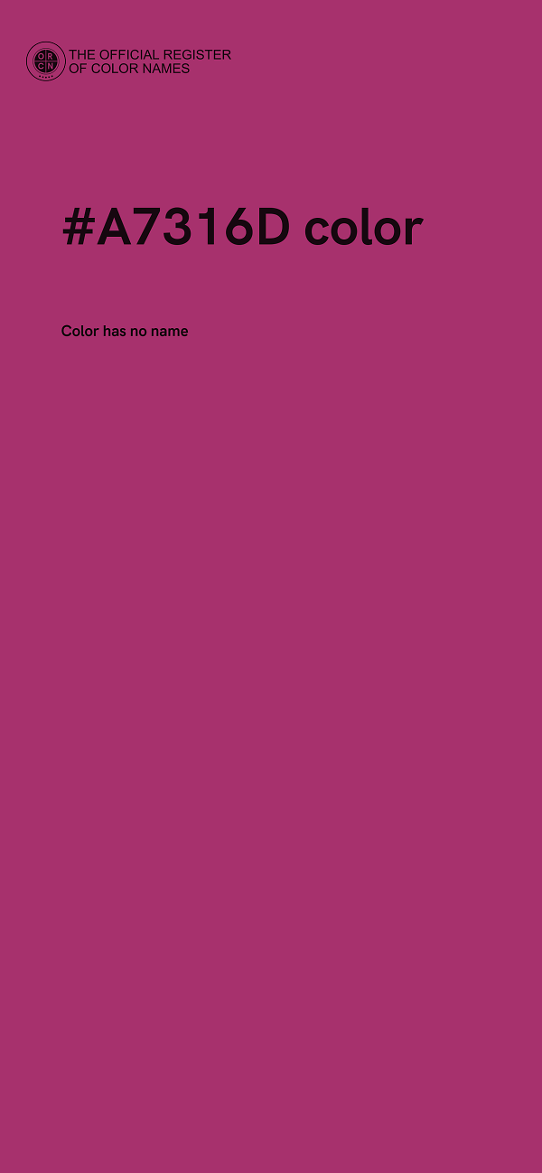 #A7316D color image