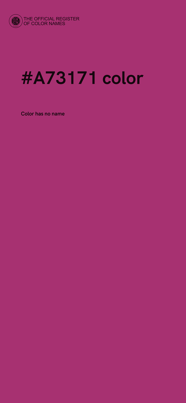 #A73171 color image