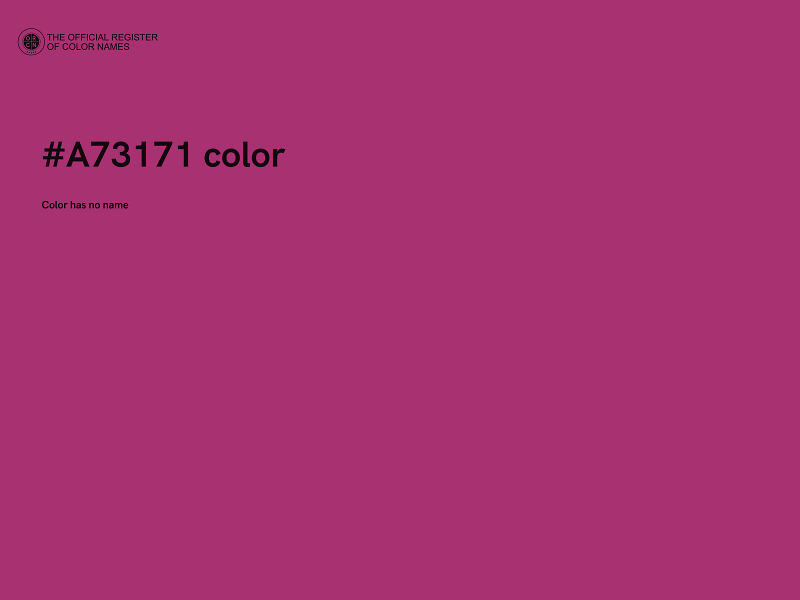 #A73171 color image