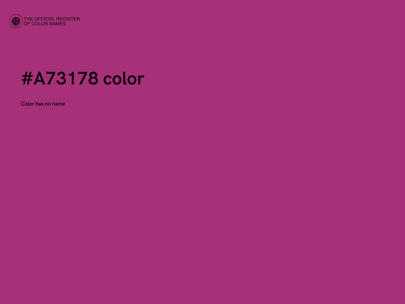 #A73178 color image