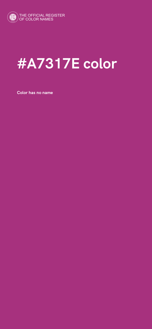 #A7317E color image