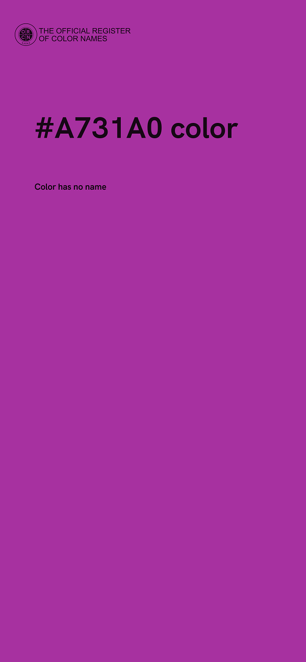 #A731A0 color image