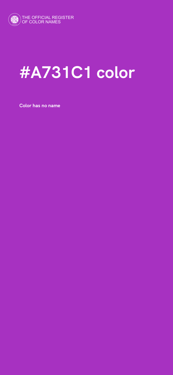 #A731C1 color image