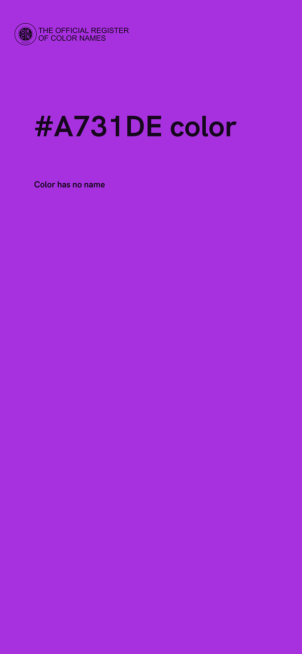 #A731DE color image